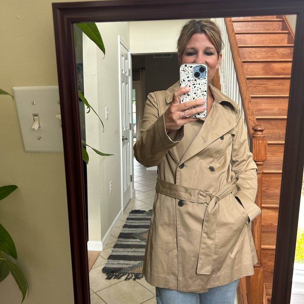 The Limited classic trench coat.  Size Small